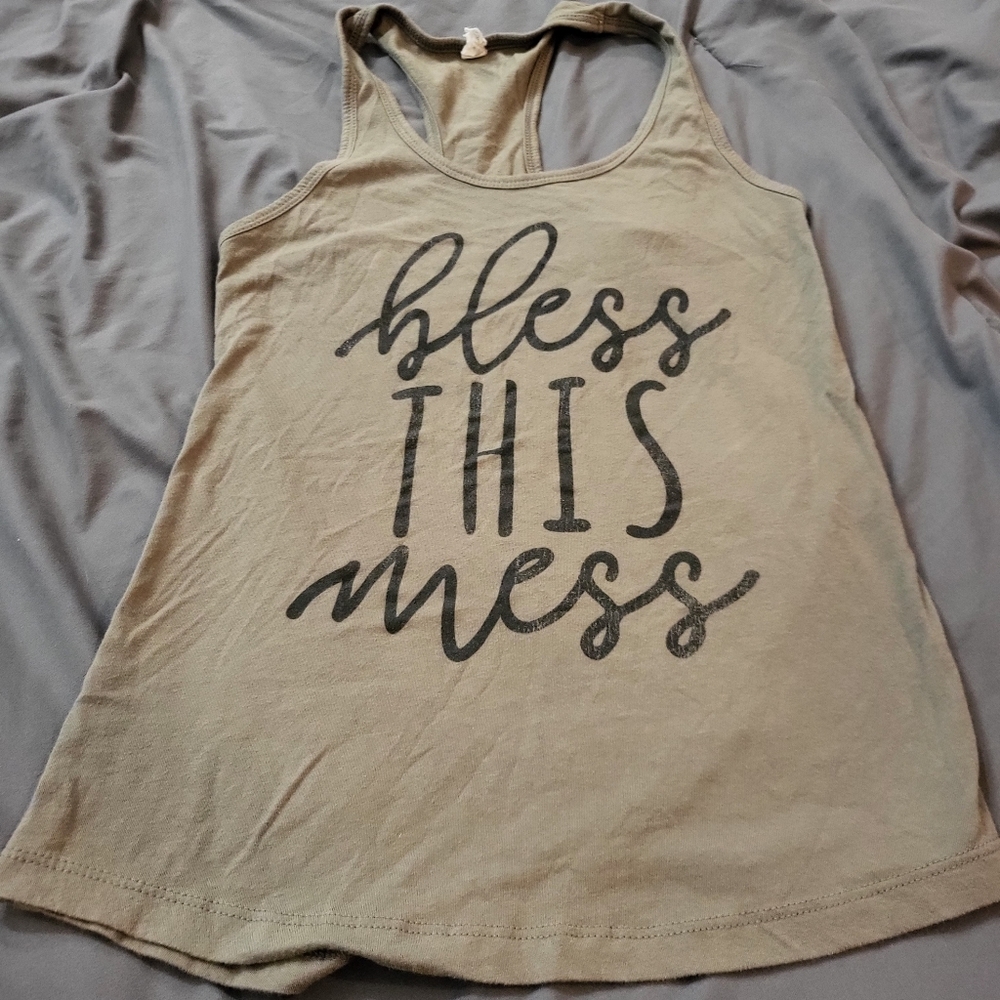 Bless this mess womens racetrack tank